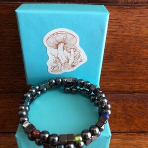 Hematite Beaded Bracelet